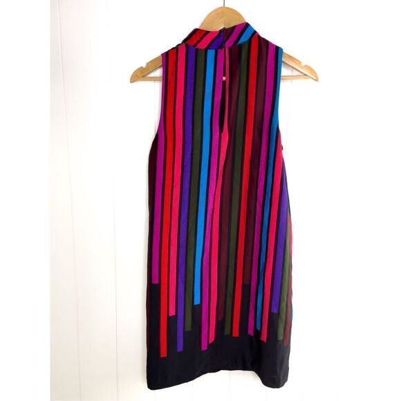 Trina Turk Logan Striped Shift Dress Size 2 Retro Multicolored - Picture 11 of 12